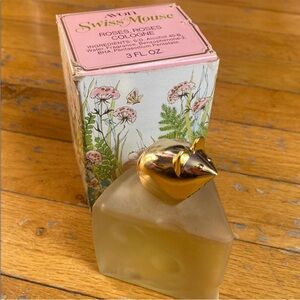 Vintage Avon Roses Roses Swiss Mouse Cologne with Box